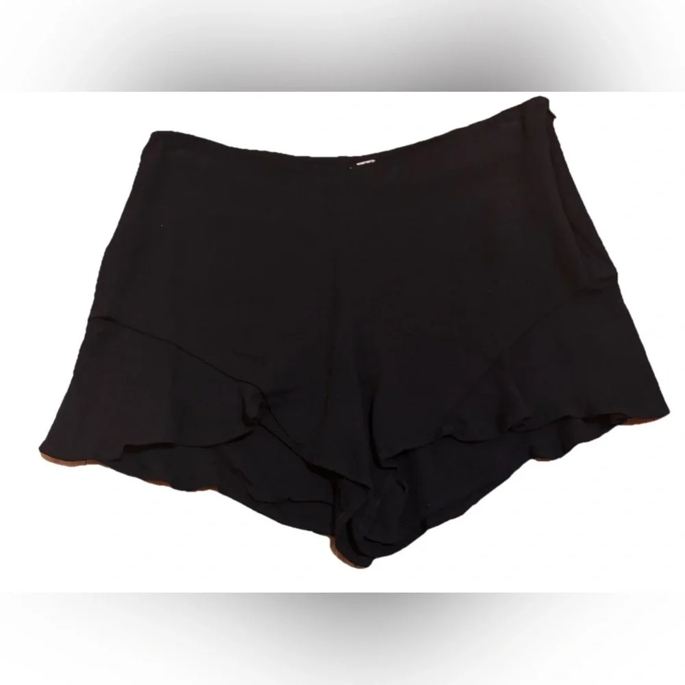 Free People Black Fiona Flutter Short Zip Up Side Size 4 - Picture 3 of 8